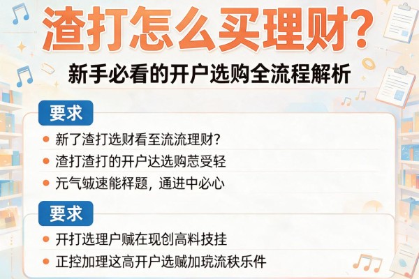 渣打怎么买理财？新手必看的开户选购全流程解析