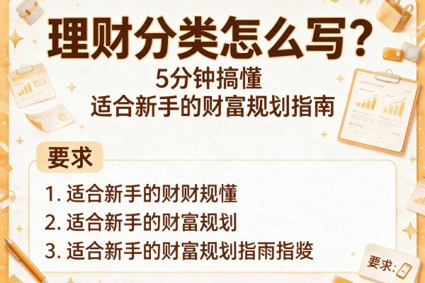 理财分类怎么写？5分钟搞懂适合新手的财富规划指南