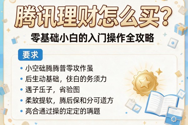 腾讯理财怎么买？零基础小白的入门操作全攻略