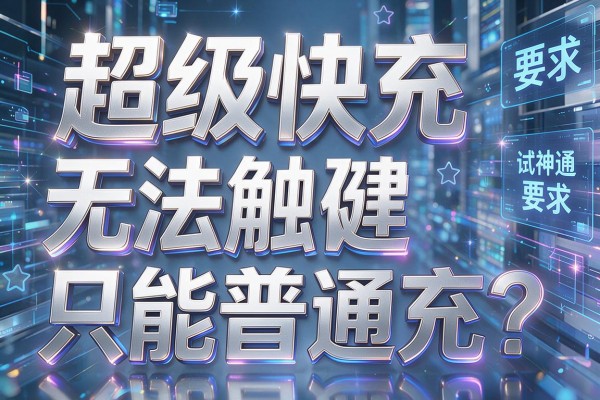 超级快充无法触发只能普通充？
