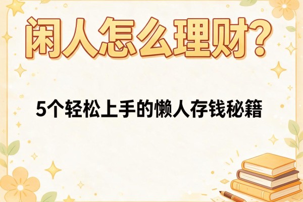 闲人怎么理财？5个轻松上手的懒人存钱秘籍