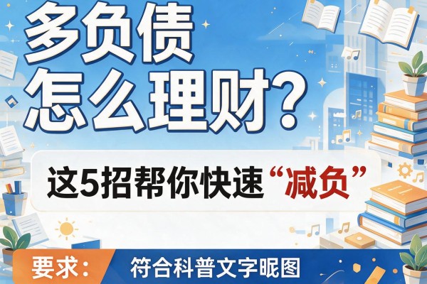 多负债怎么理财？这5招帮你快速“减负”！