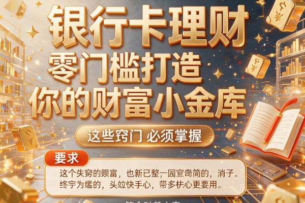 银行卡理财：零门槛打造你的财富小金库，这些窍门必须掌握！
