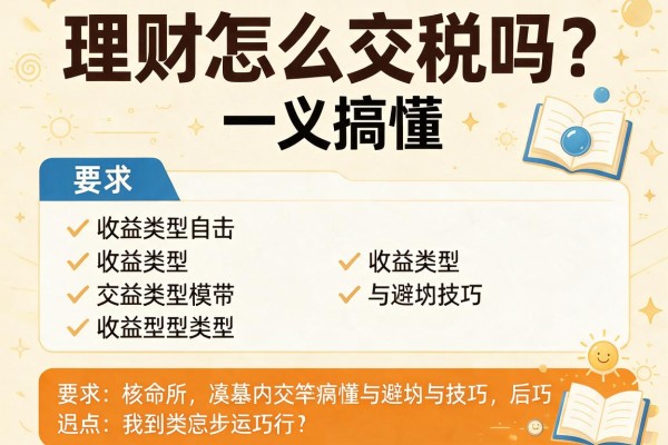 理财怎么交税吗？一文搞懂收益类型与避坑技巧