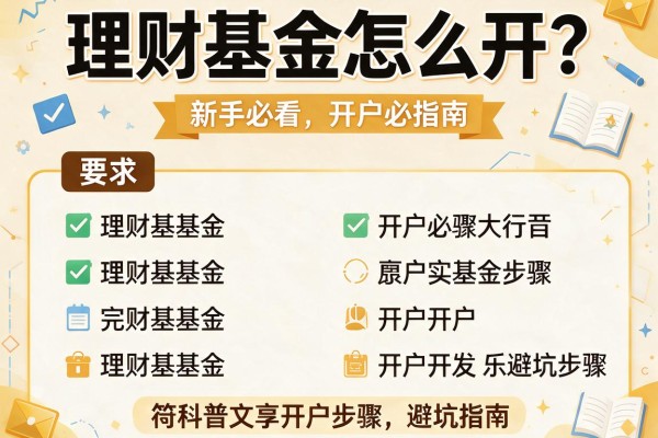 理财基金怎么开？新手必看的开户步骤与避坑指南