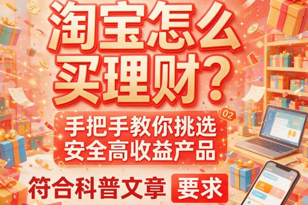 淘宝怎么买理财？手把手教你挑选安全高收益产品