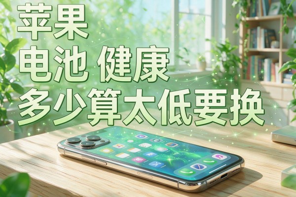苹果手机电池健康多少算太低要换？