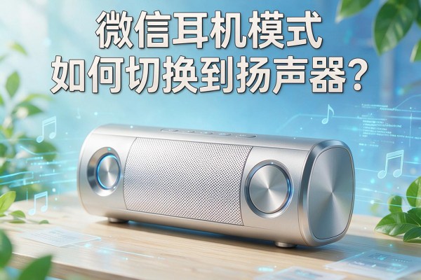 微信耳机模式如何切换到扬声器？