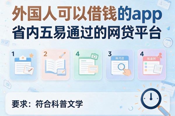外国人可以借钱的app,省内五个易通过的网贷平台