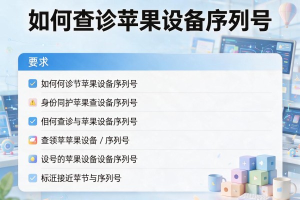 如何查询苹果设备序列号?