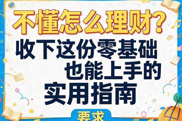 不懂怎么理财？收下这份零基础也能上手的实用指南