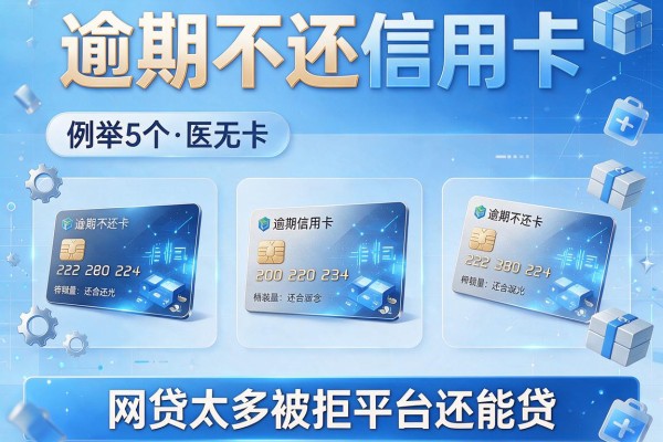逾期不还信用卡，例举5个网贷太多被拒平台还能贷