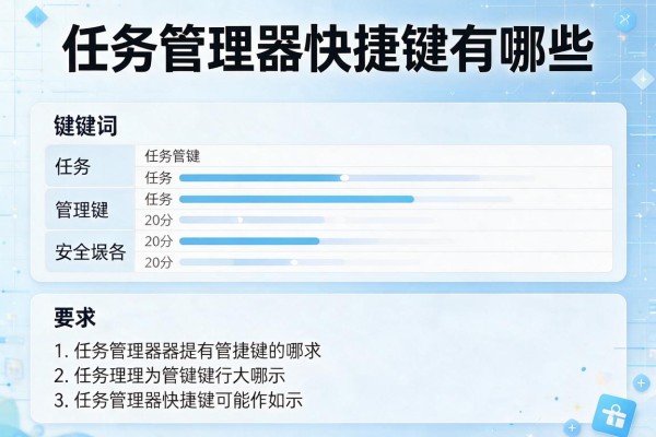 任务管理器快捷键有哪些
