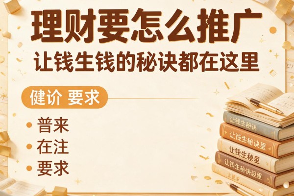 理财要怎么推广：让钱生钱的秘诀都在这里