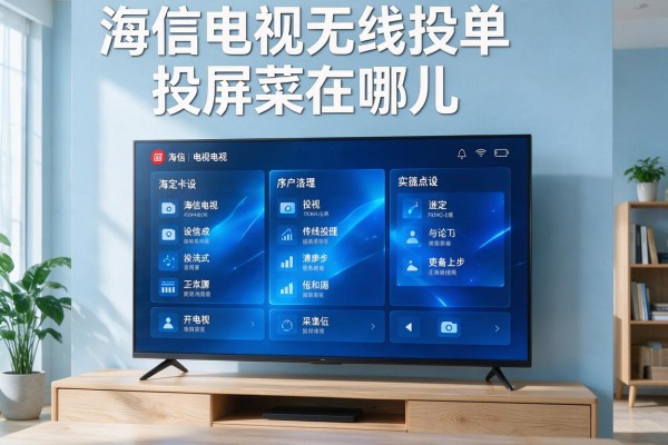 海信电视无线投屏菜单在哪儿？