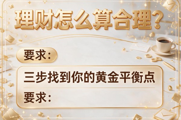 理财怎么算合理？三步找到你的黄金平衡点