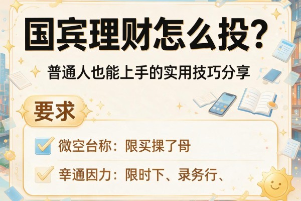 国宾理财怎么投？普通人也能上手的实用技巧分享