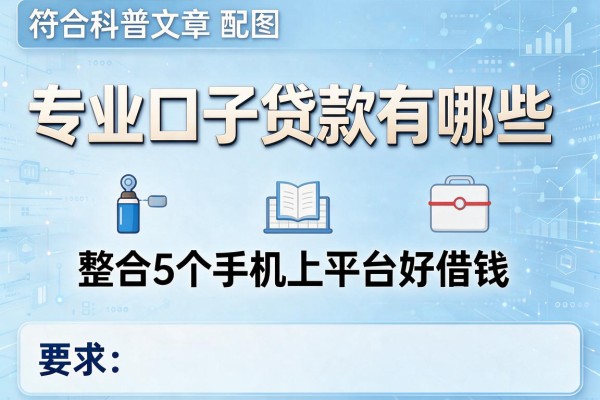 专业口子贷款有哪些，整合5个手机上平台好借钱