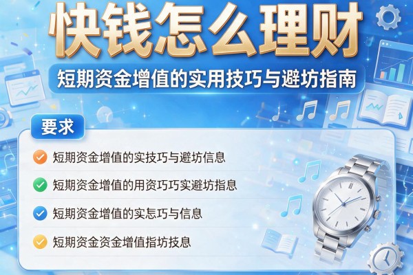 快钱怎么理财：短期资金增值的实用技巧与避坑指南