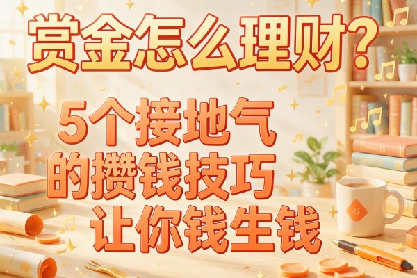 赏金怎么理财？5个接地气的攒钱技巧让你钱生钱