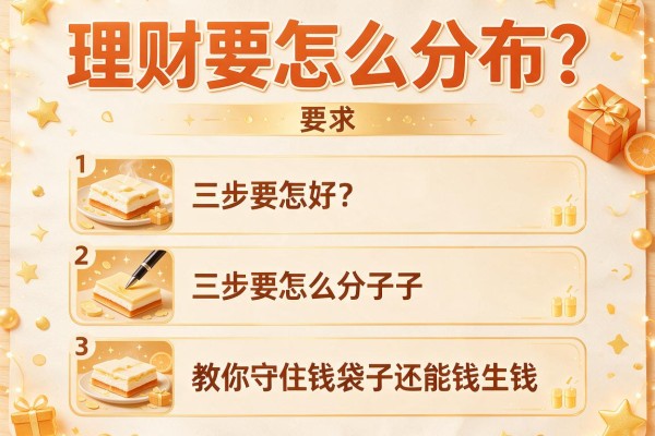 理财要怎么分布？三步教你守住钱袋子还能钱生钱