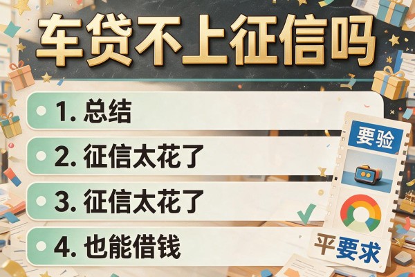 车贷不上征信吗，总结五个征信太花了也能借钱的平台