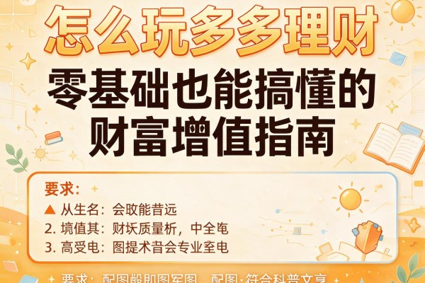怎么玩多多理财：零基础也能搞懂的财富增值指南