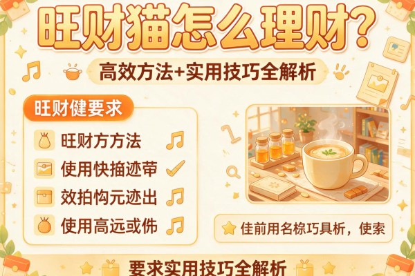 旺财猫怎么理财?高效方法+实用技巧全解析