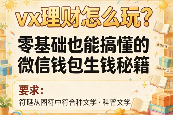 vx理财怎么玩？零基础也能搞懂的微信钱包生钱秘籍