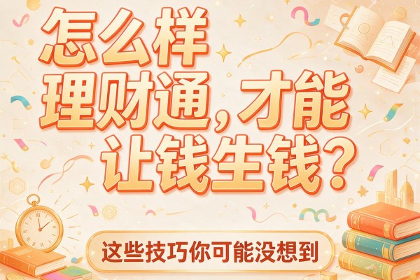 怎么样理财通才能让钱生钱？这些技巧你可能没想到