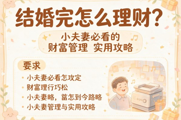 结婚完怎么理财？小夫妻必看的财富管理实用攻略