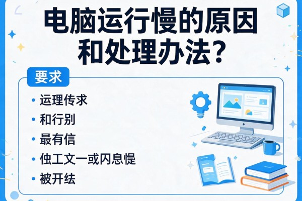 电脑运行慢的原因和处理办法？