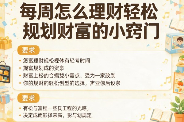 每周怎么理财轻松规划财富的小窍门