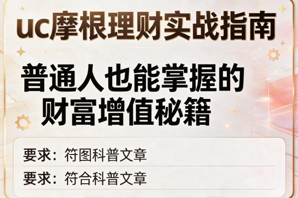uc摩根理财实战指南：普通人也能掌握的财富增值秘籍