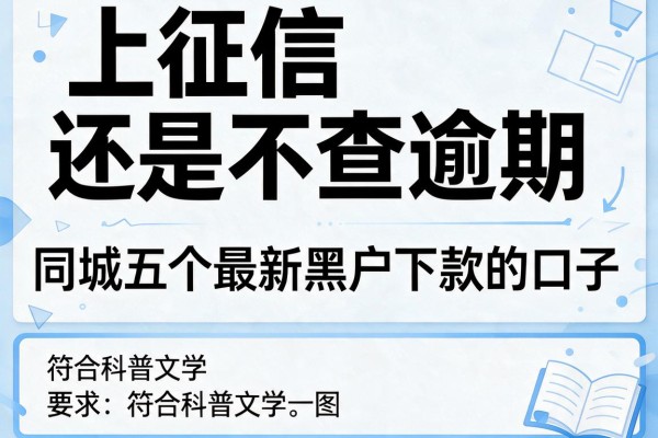 上征信还是不查逾期，同城五个最新黑户下款的口子
