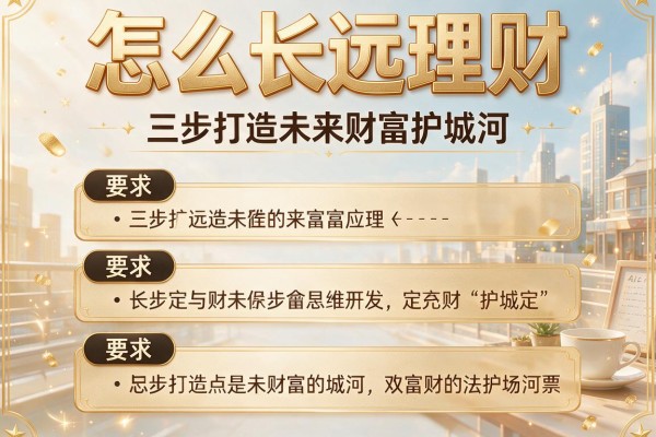 怎么长远理财：三步打造未来财富护城河
