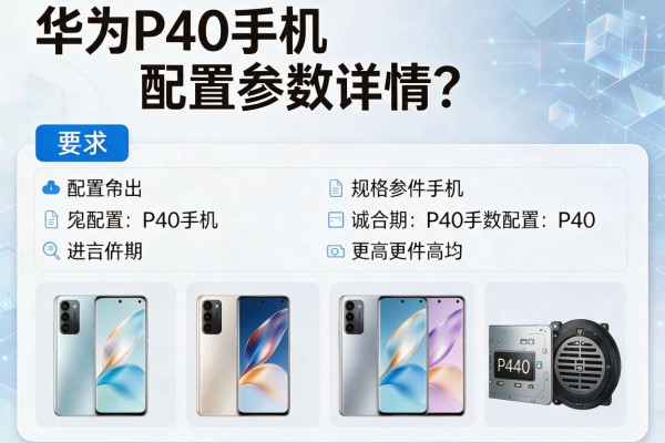 华为P40手机配置参数详情？