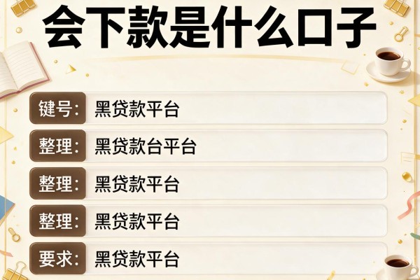 会下款是什么口子，整理五个黑贷款平台
