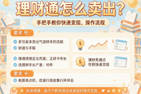 理财通怎么卖出？手把手教你快速变现操作流程