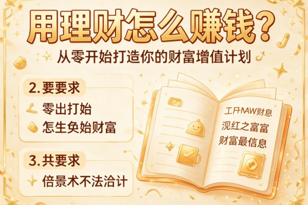 用理财怎么赚钱？从零开始打造你的财富增值计划