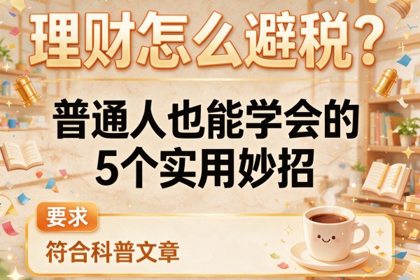 理财怎么避税？普通人也能学会的5个实用妙招