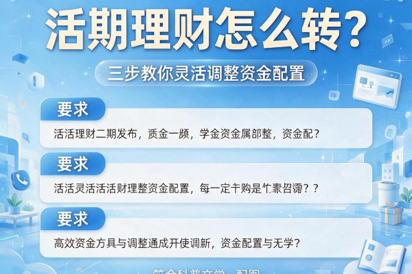 活期理财怎么转？三步教你灵活调整资金配置