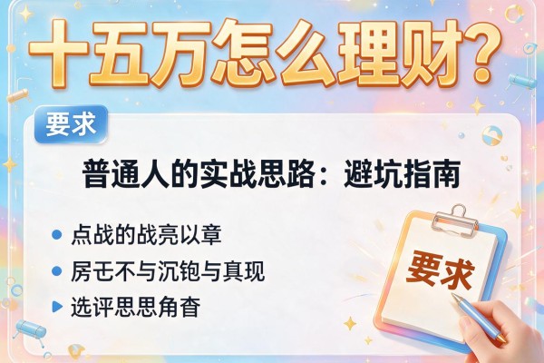 十五万怎么理财？普通人的实战思路与避坑指南