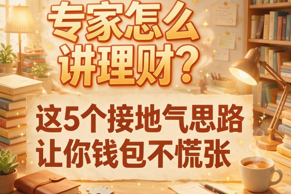专家怎么讲理财？这5个接地气思路让你钱包不慌张
