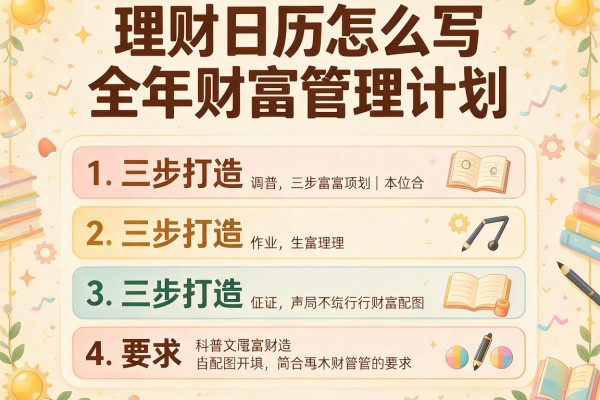 理财日历怎么写三步打造全年财富管理计划