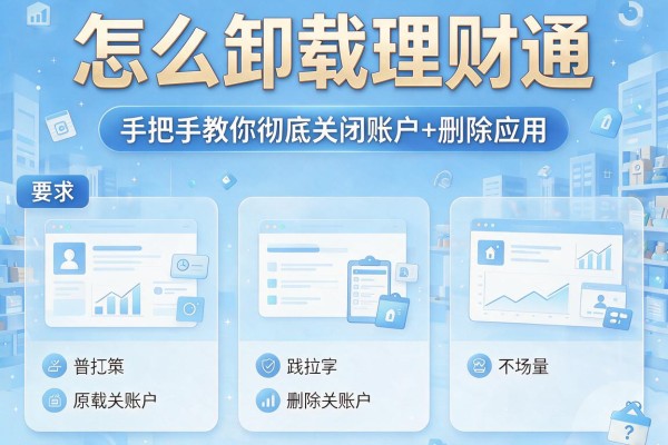 怎么卸载理财通｜手把手教你彻底关闭账户+删除应用