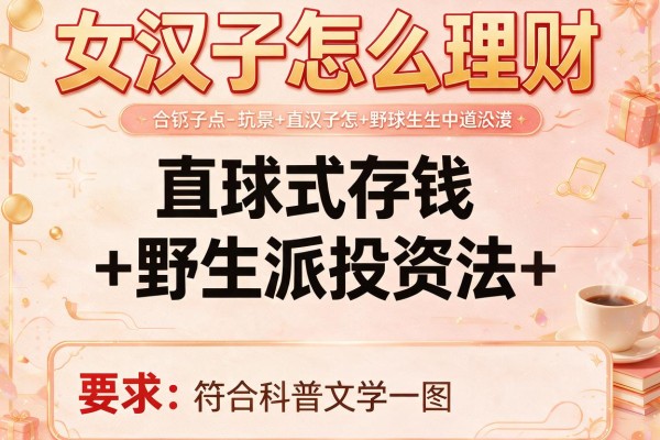 女汉子怎么理财:直球式存钱+野生派投资法