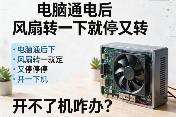 电脑通电后风扇转一下就停又转，开不了机咋办？
