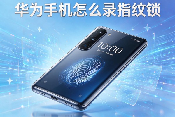 华为手机怎么录指纹锁？
