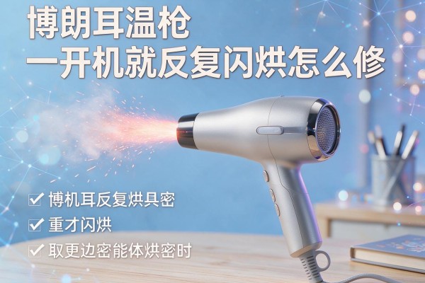 博朗耳温枪一开机就反复闪烁怎么修？